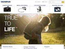 Tablet Screenshot of olympuscanada.com